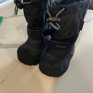 Columbia Kids Black Waterproof Snow Boots